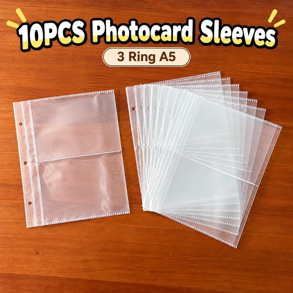 Card Penny Sleeve - Protège-cartes à 3 anneaux Clear View,
