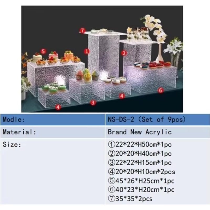 Boîte transparente en acryliqu - Display Risers Set avis et prix