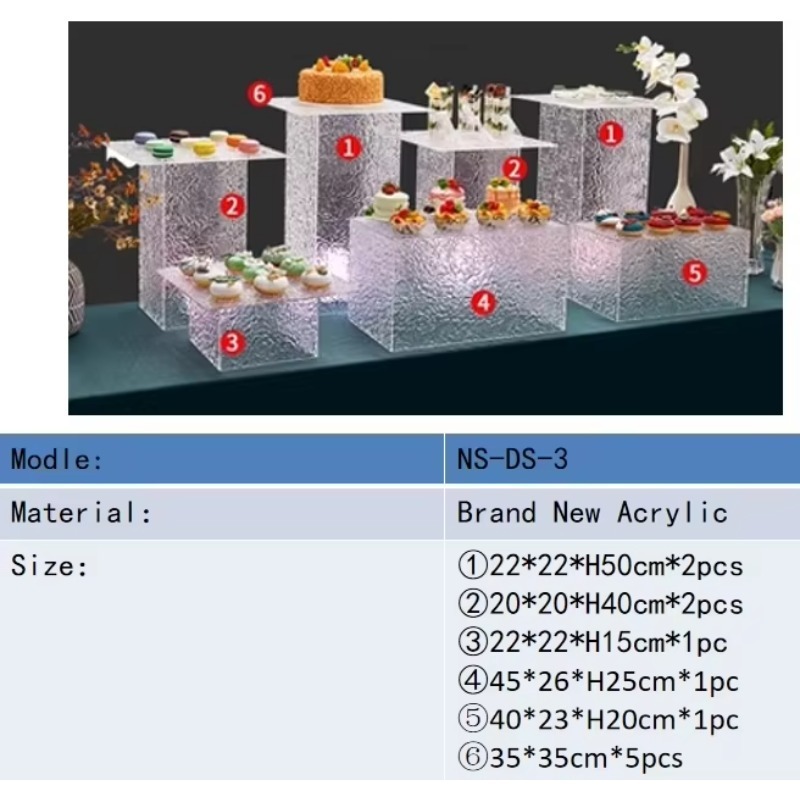 Boîte transparente en acryliqu - Display Risers Set avis et prix