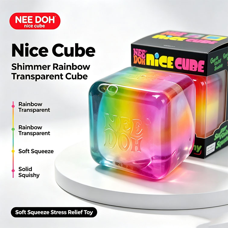 NEEDOH Cube Transparent Arc-en - Fidget Cube Original avis et prix